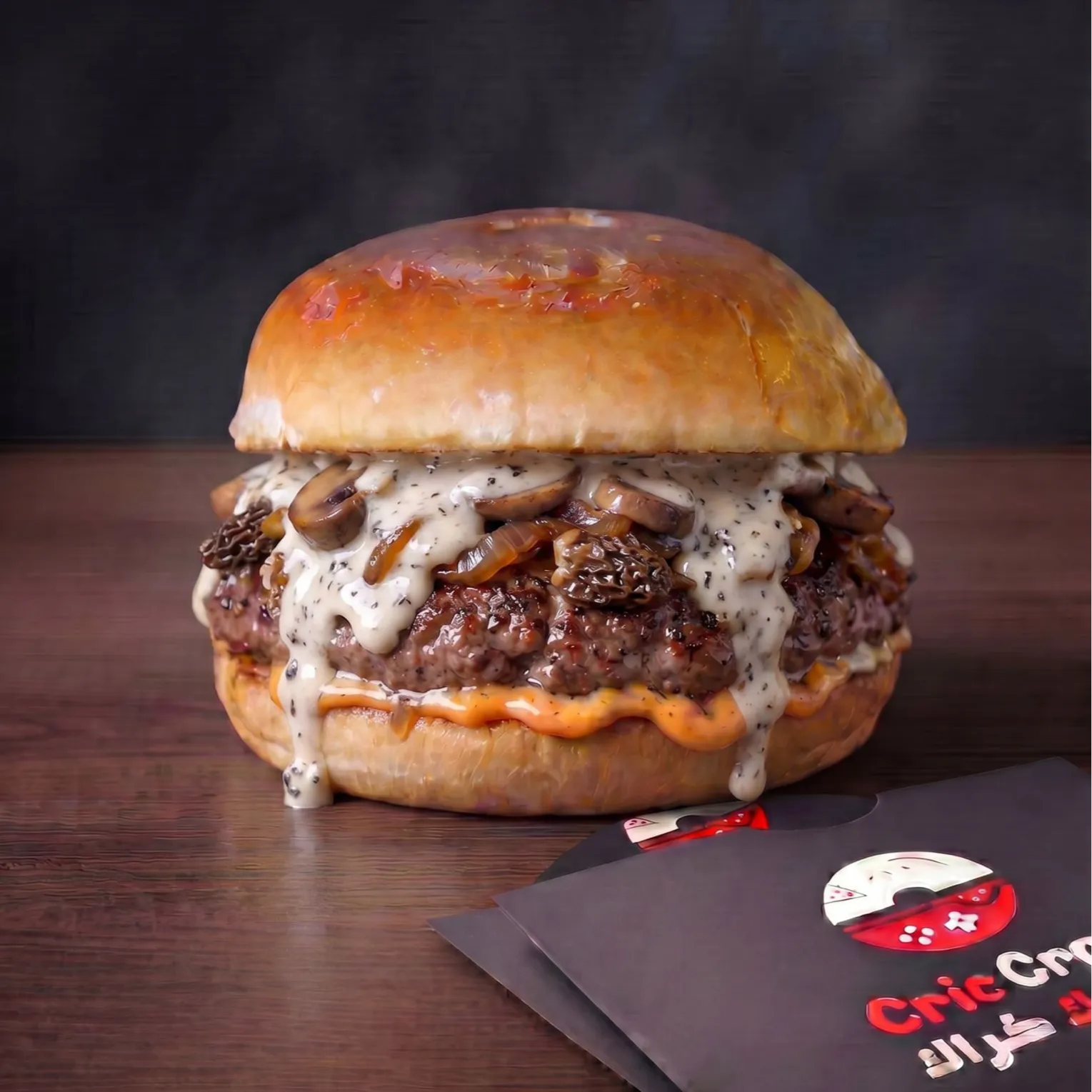 Mushroom Beef Burger (Solo)